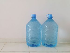 stockpiled water