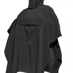 black survival poncho