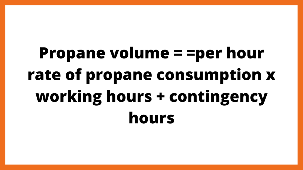 propane usage calculator