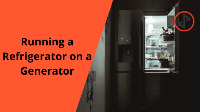 running a refrigerator on a generator