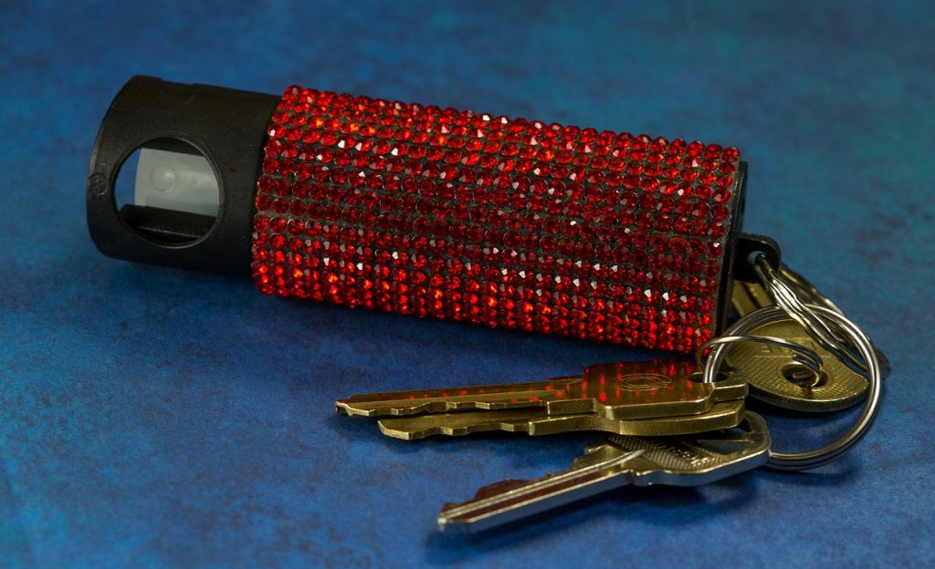 pepper spray keychain